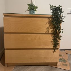 IKEA malm Dresser With 3 Drawers Or Chest Or Cabinet 