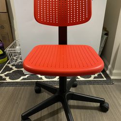 Ikea red desk chair