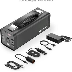 Nexpow 178wh Solar Generator Including Hawell 50W Foldable Solar Mono Charger