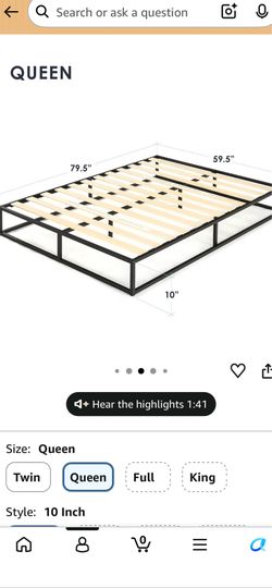 Queen bed frame