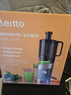 Aeitto Big Mouth 4.9 Inch Slow Juicer