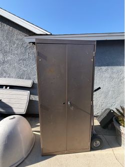 metal storage cabinet