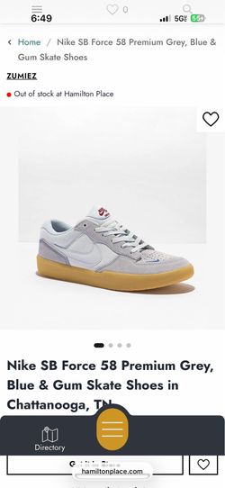 Nike SB Force 58 Premium Grey”11.5”