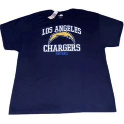 Los Angeles Chargers Navy Blue T Shirt Mens 3XL New