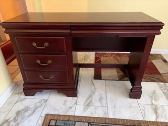 Louie Cherry-Finish Computer Desk – $125 OBO