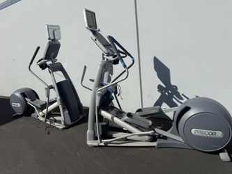2 Precor Commercial Elliptical Machines – Heavy Duty Gym Equipment