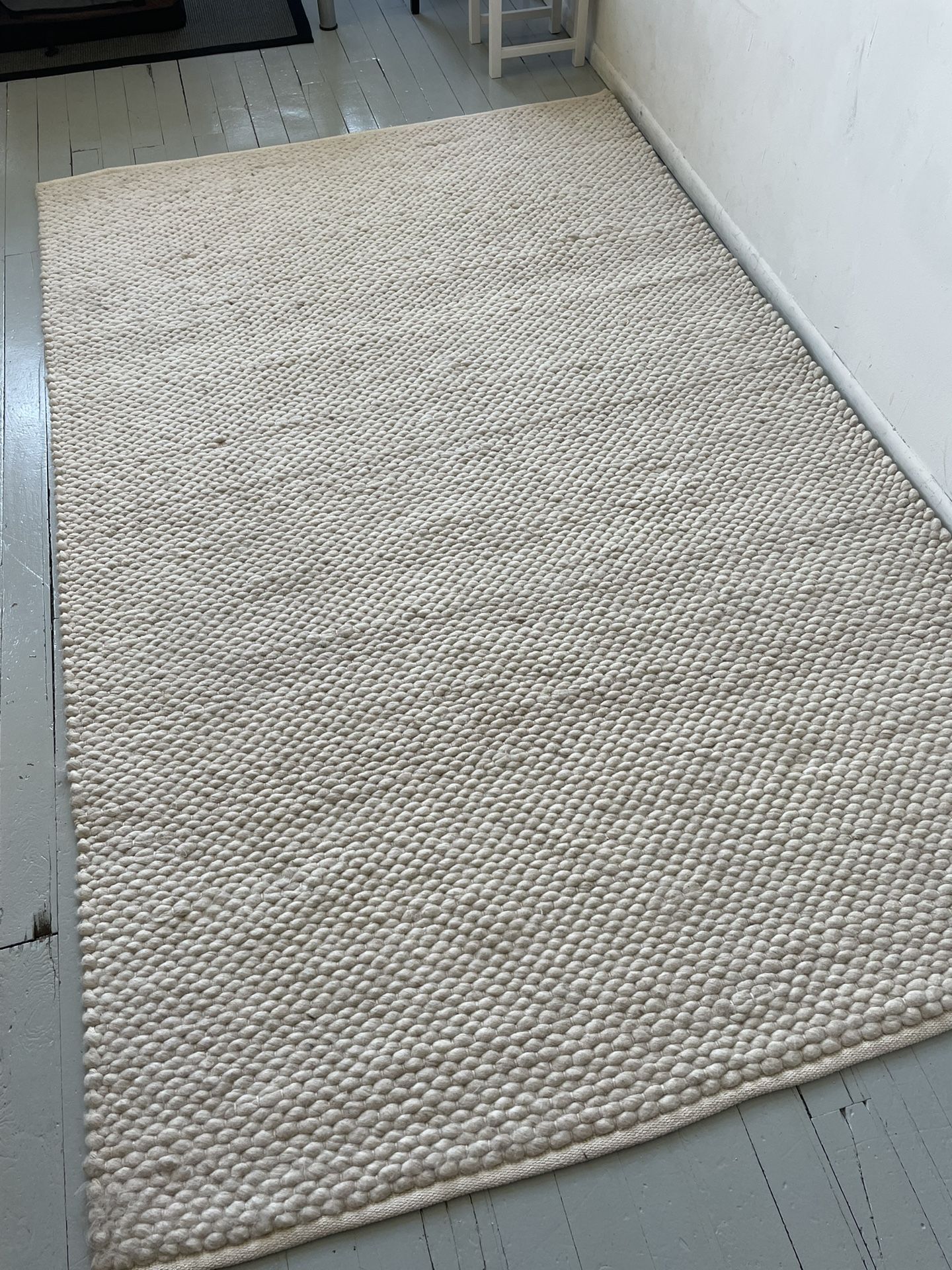 Lucas Oatmeal Sweater Wool Blend Area Rug