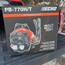 Brand new Echo PB-770H/T234 MPH 756 CFM 63.3cc Gas 2-Stroke X Series Backpack Leaf Blower with Tube Throttle