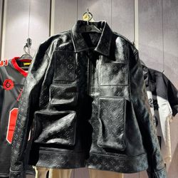 LV Genuine Leather Jacket 