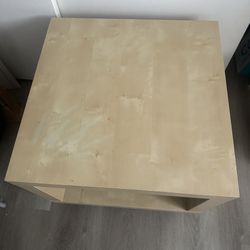 IKEA square rolling end table/coffee table