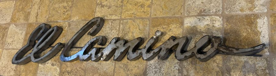 El Camino Chevy Metal Sign Handcrafted One Of kind Bar Man Cave Home Decor 