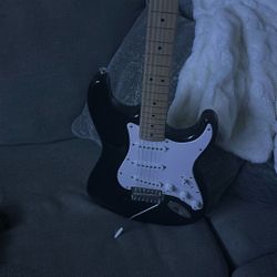 Black Fender Squire Starter Guitar