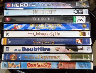 DVDs All 9 for $12