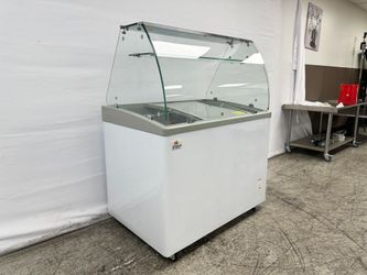 NSF 40 inch Gelato Ice Cream pan Freezer SD351S with glass