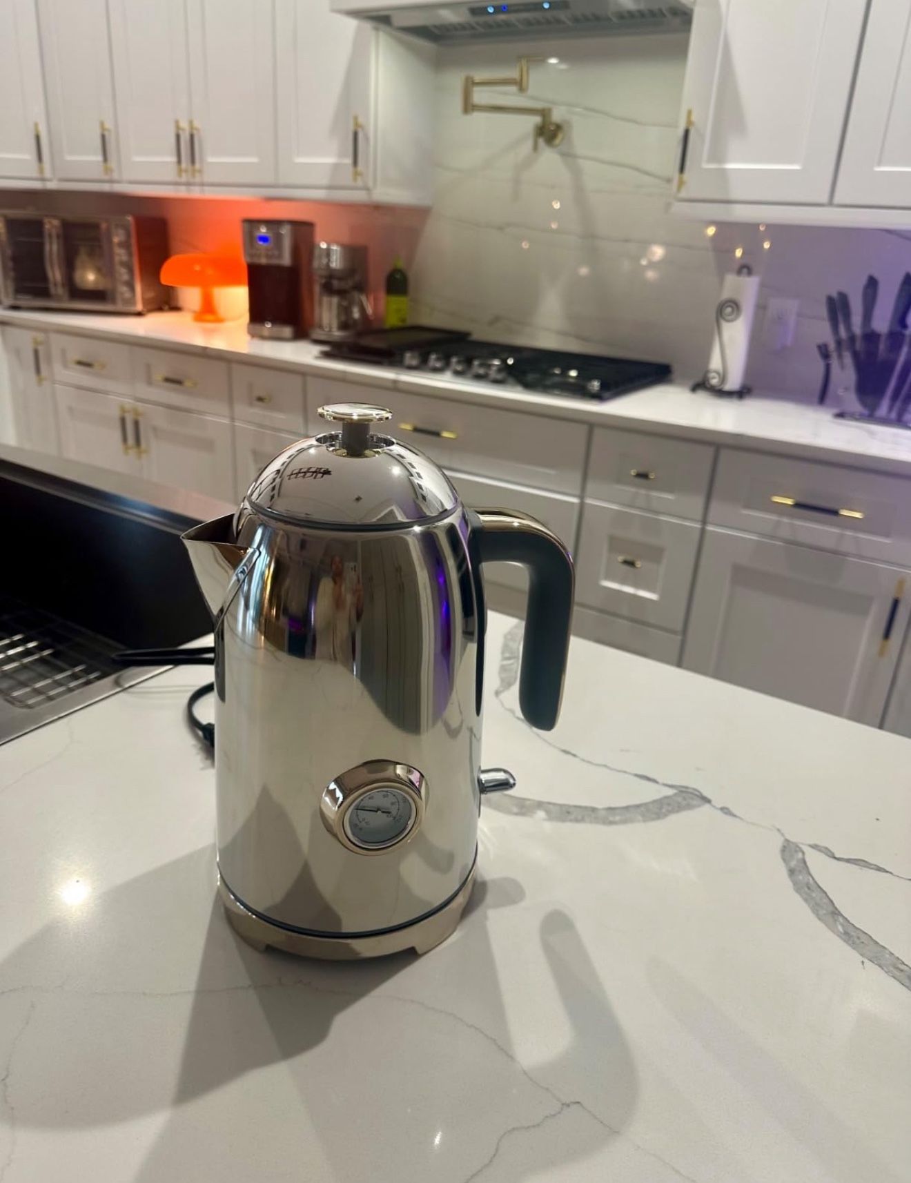 Electric Kettle - 57oz Hot Tea Water Boiler with Thermometer