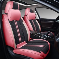 Front seat cover trucks,van red/black