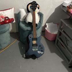 Guitar and amplifier