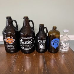 Local Brewery Growlers - Set of 5