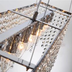 Modern Chandeliers, Crystal Pendants and Metal Base