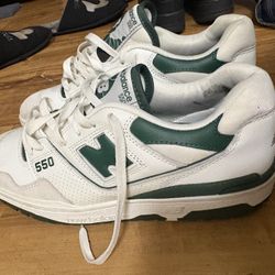 New Balance 550 White And Green Read Desc
