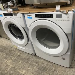 Whirlpool Front Load Washer And Dryer Set Electric 