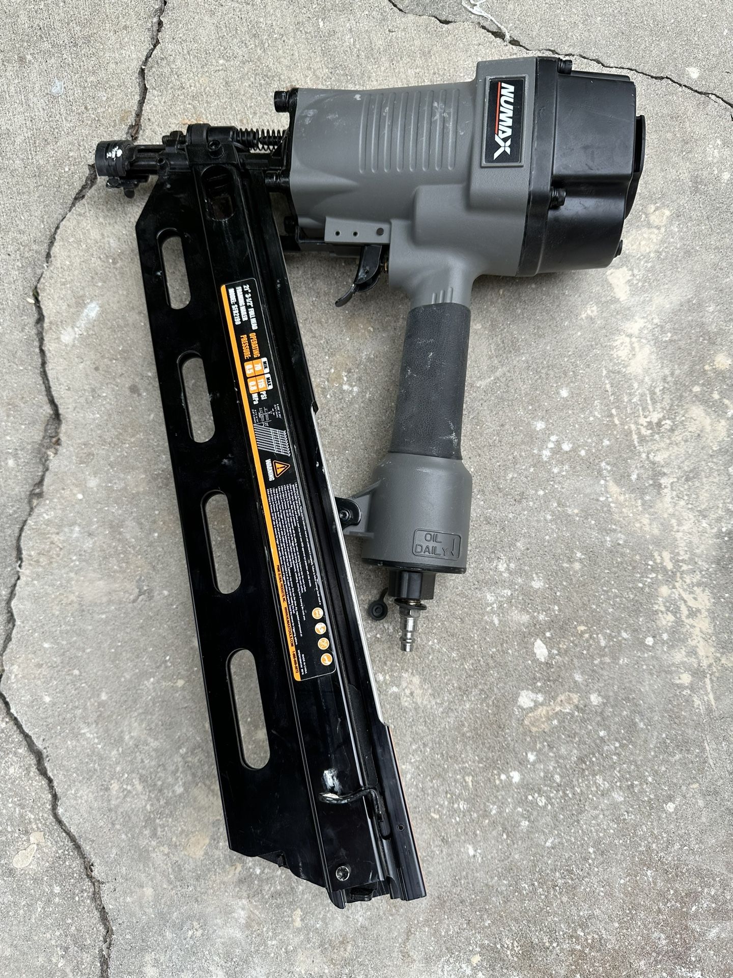 Numax Nail gun- 21 Degrees 3-1/2 Full Round Head