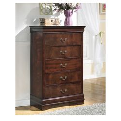 Alisdair 5 Drawer Chest of Drawers And 6 Drawer Dresser/Mirror