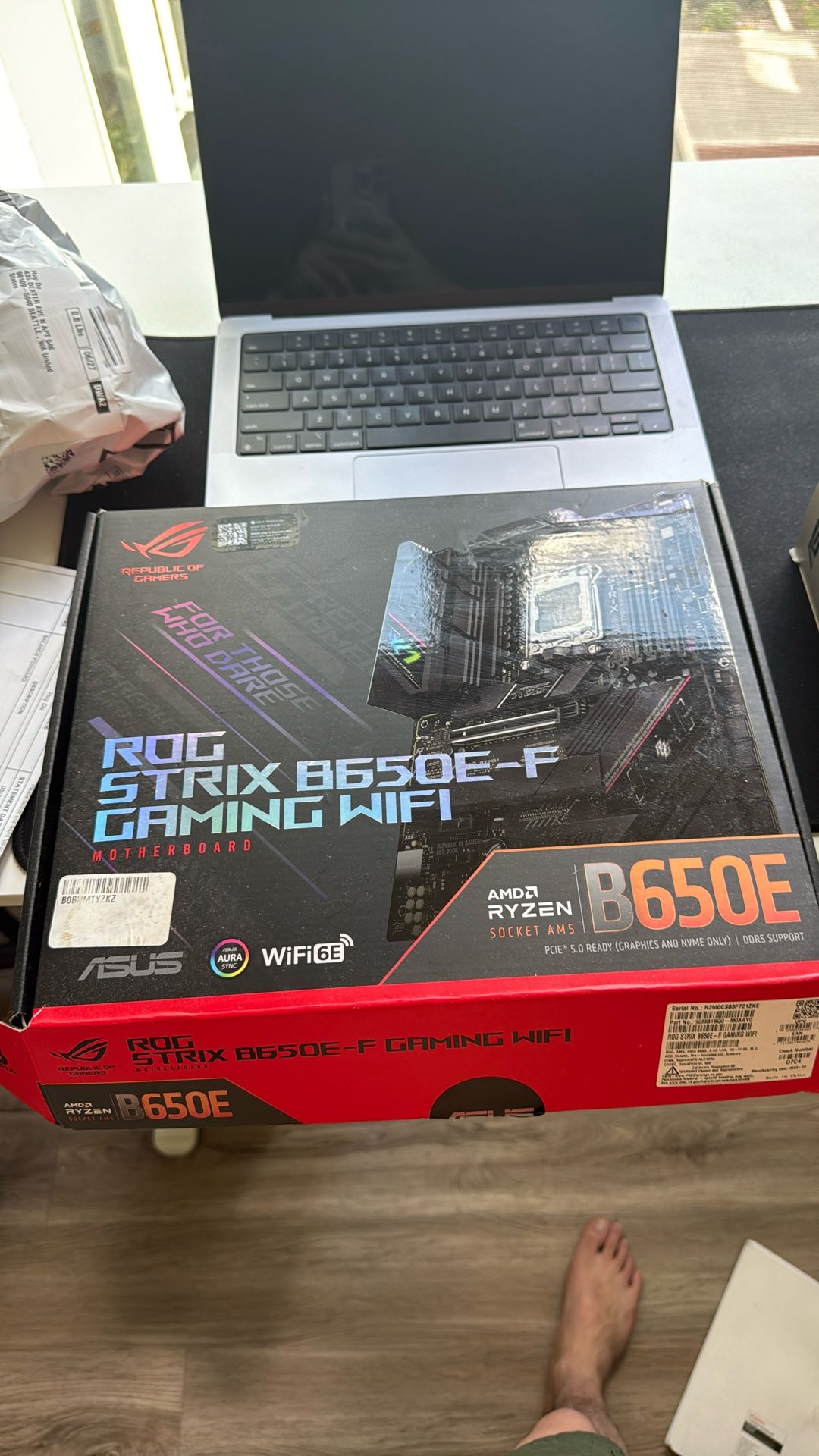 ROG STRIX B650E-F Motherboard (Brand new)