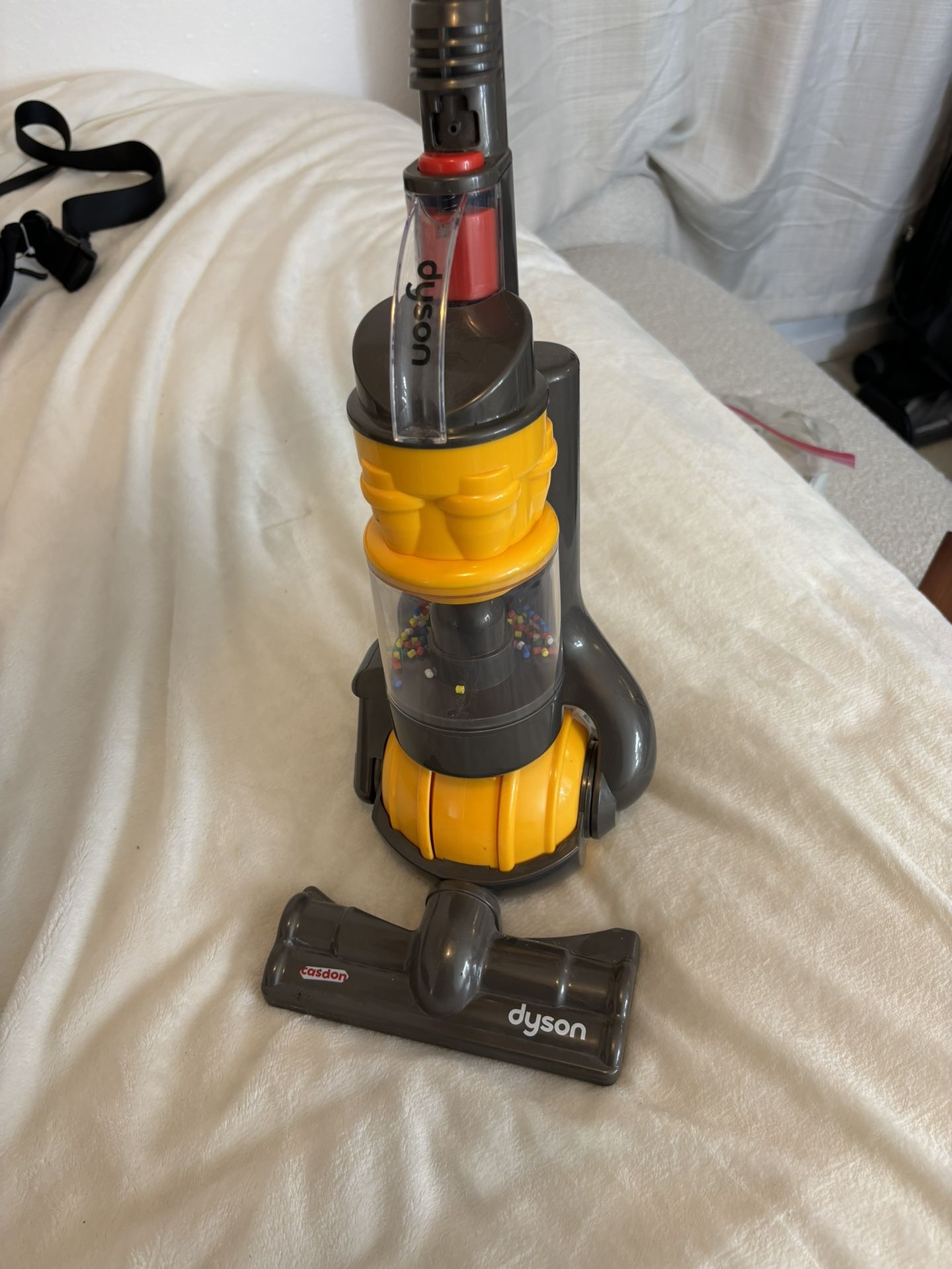 Dyson Ball Vacuum Cleaner Kids Toy Yellow Gray & White Pretend Play by Cadson Kids Dyson Ball Toy Vacuum Cleaner Pretend Play Cadson. This toy Dyson
