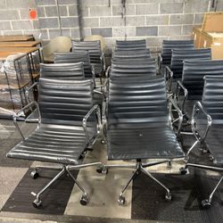Eames Style Leather  Office Chairs 
