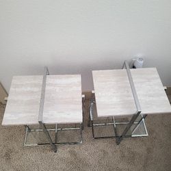 Libston Faux Marble Side Tables 