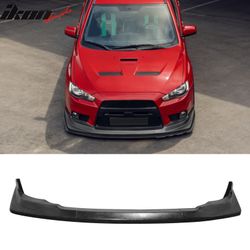 Fits 2008-2015 Mitsubishi Lancer Evolution Vortex Style Front Bumper Lip PU 3PCS