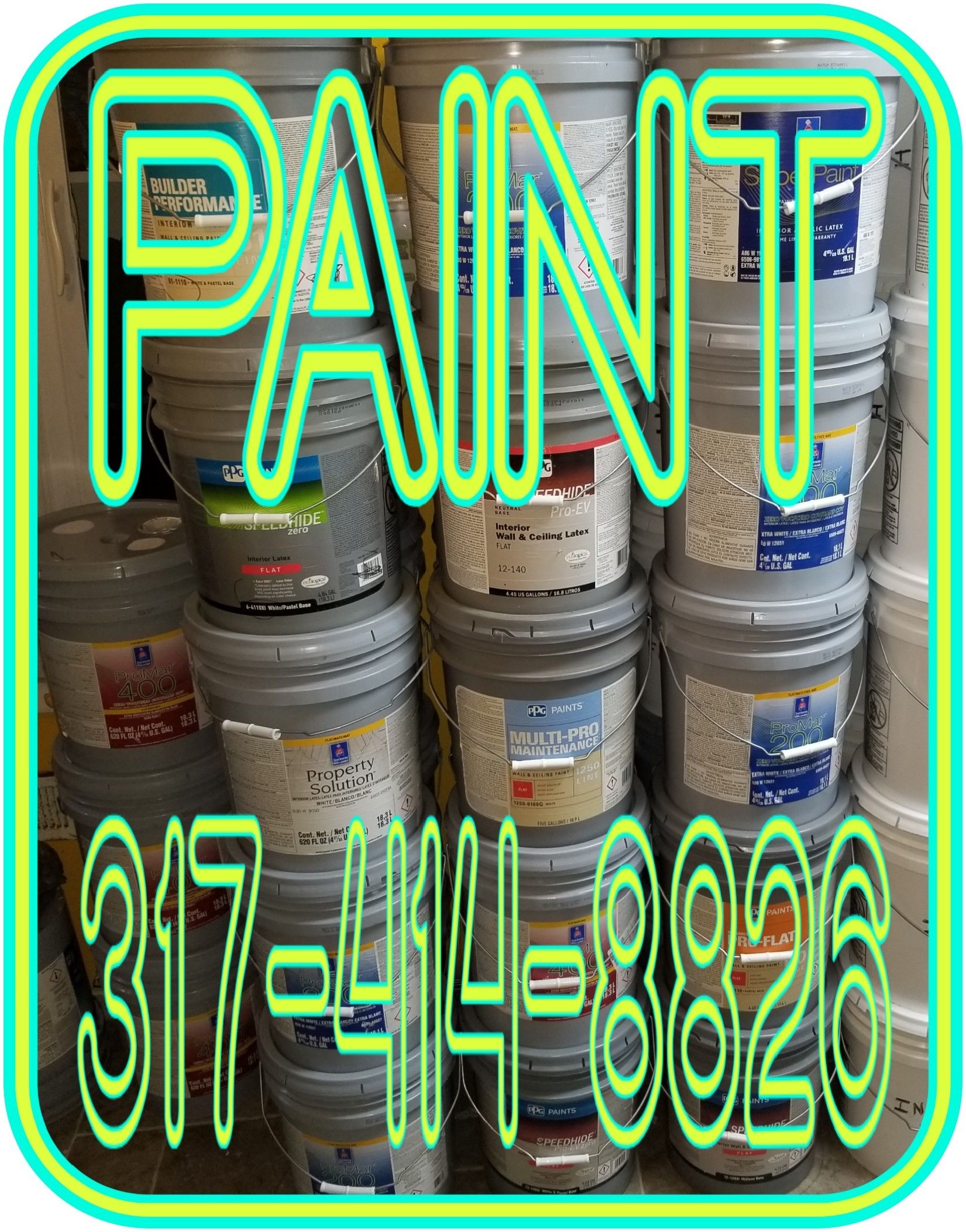 PAINT EXTERIOR PAINT IN 5 GALLON BUCKETS