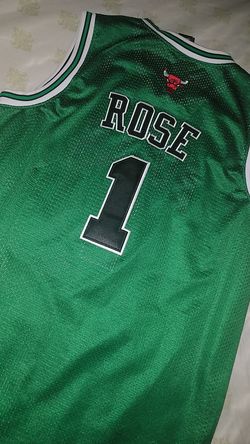 Bulls St Patrick's day D Rose Jerzey