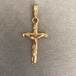 14K Cross Pendant