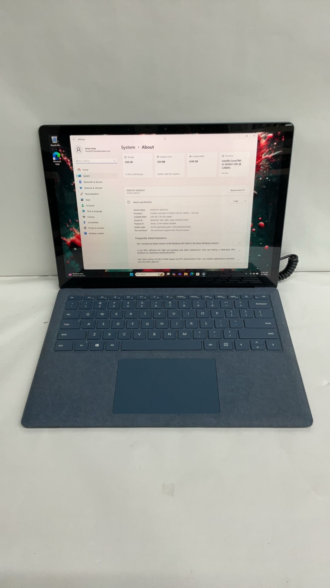 Microsoft Surface Laptop 3