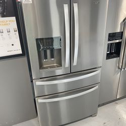 Stainless Steel 36” Wide French Door Refrigerator - 25 Cu. Ft.