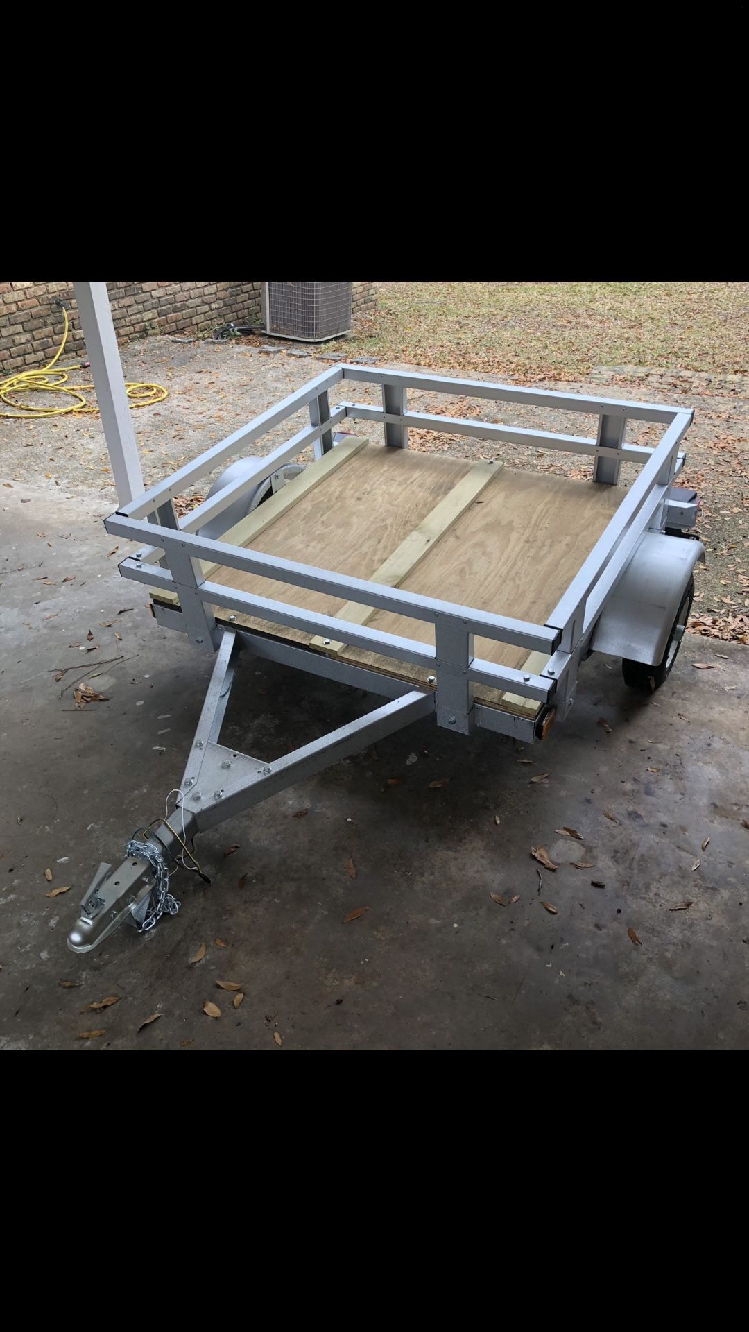 4x4 Galvanized Trailer NEW!