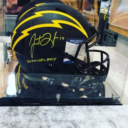Justin Herbert Signed Helmet