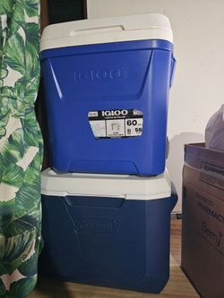 Igloo 60qt and Coleman Cooler (2 items)