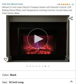 XBrand 32-Inch Insert Electric Fireplace Heater