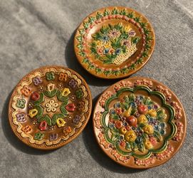 Ceramic wall decor plate Jesus and Maria