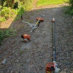 Stihl Fs 90 Pole Saw And Fs 130 Brush Cutter Metal Blade