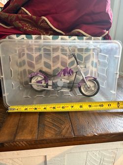 Handmade Soda Can Chopper Motorcycle Sculpture