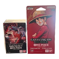 Bandai One Piece Card Game Double Pack Set 11 & OP-13 Booster Pack (looking for sealed Pokemon)