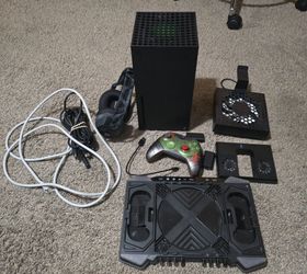 Xbox series with fans/stand/controller/ethernet cable