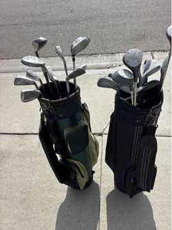 Golf Clubs with bags right handed
