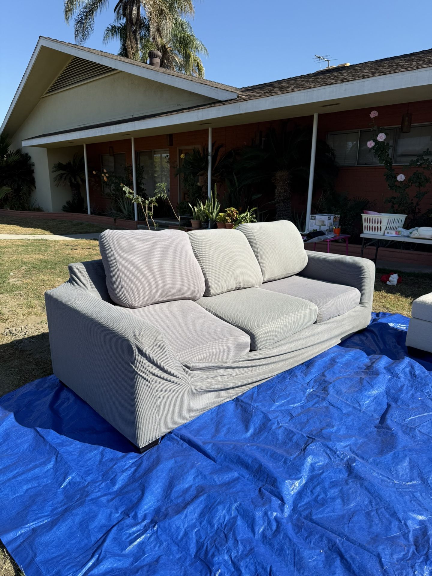 Living Spaces Couch - Comes With Covers
