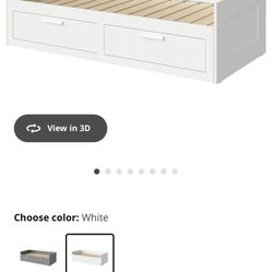 Twin Bed—IKEA Brimnes Bed