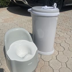 Training potty And Metal Pamper Garbage 